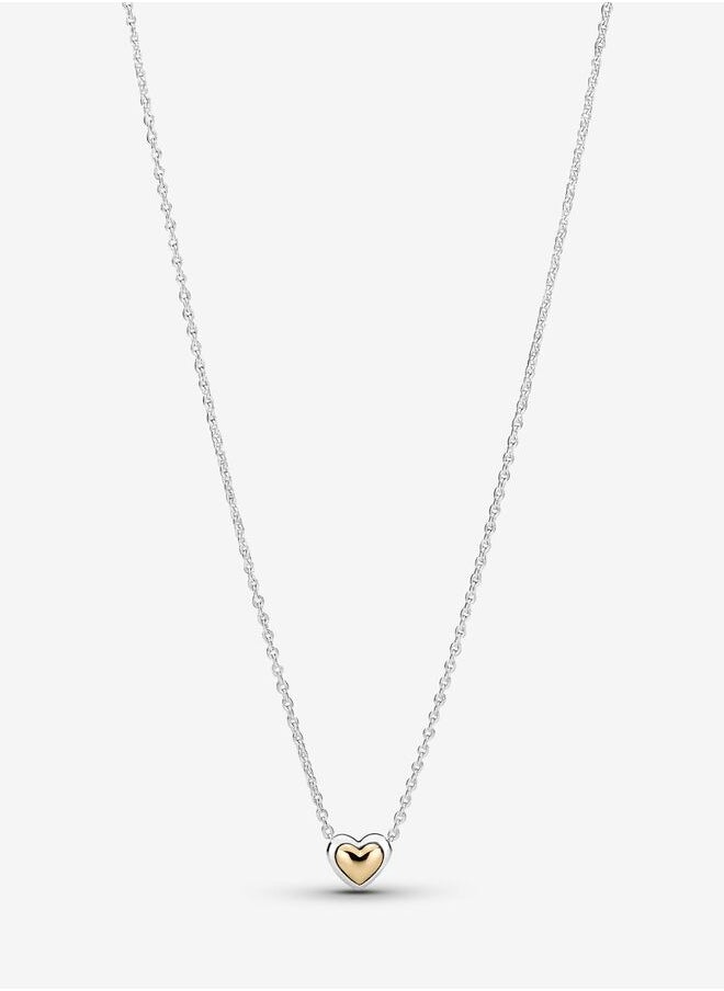 PANDORA - Pandora Domed Golden Heart Collier Necklace - Image 1
