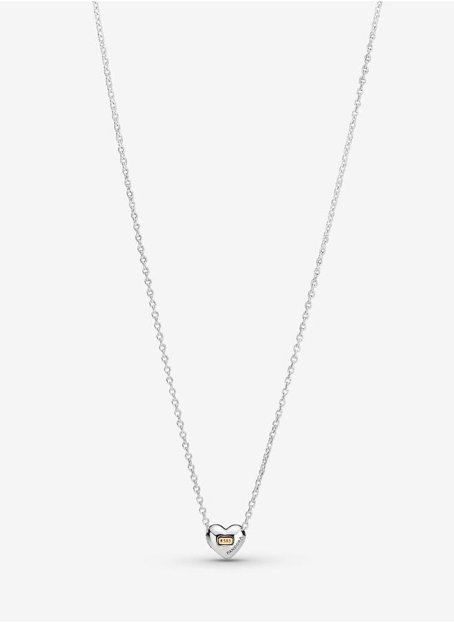 PANDORA - Pandora Domed Golden Heart Collier Necklace - Image 1
