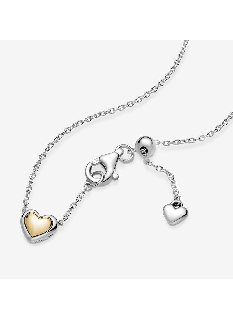 PANDORA - Pandora Domed Golden Heart Collier Necklace - Image 1