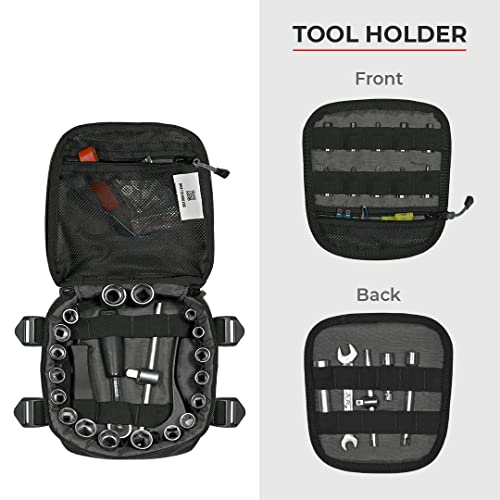 ViaTerra Polyester Enduro Trailpack I Suitable For Off Road & Trail Rides I Easy To Carry Trail Essentials - Pump, Toolkit Etc I Can Be Fitted On Pillion Seat Or Tail Rack - Image 4