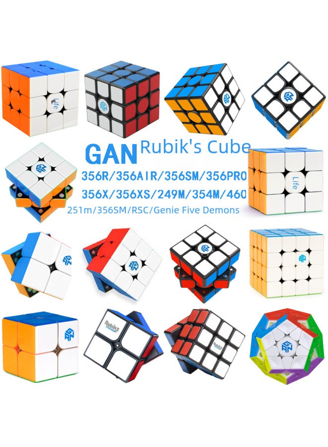 Intelligent Cube Toy Colorful Led Lights Music For Kids' Entertainment-Color:GAN Oblique Rubik's Cube Skewb Enhance Omnidirectional Axis Positioning Version - Image 2