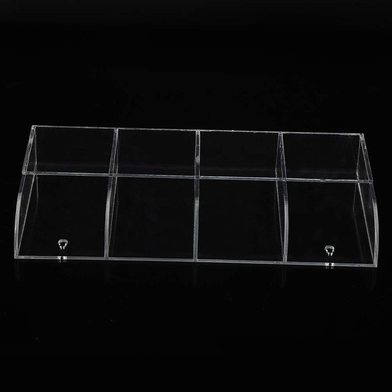 4 Compartments Acrylic Remote Control Holder Wall Mounted Remote Control Storage Box Phone Organizer,10.43 x 5.43 x 1.50 inch - Image 4