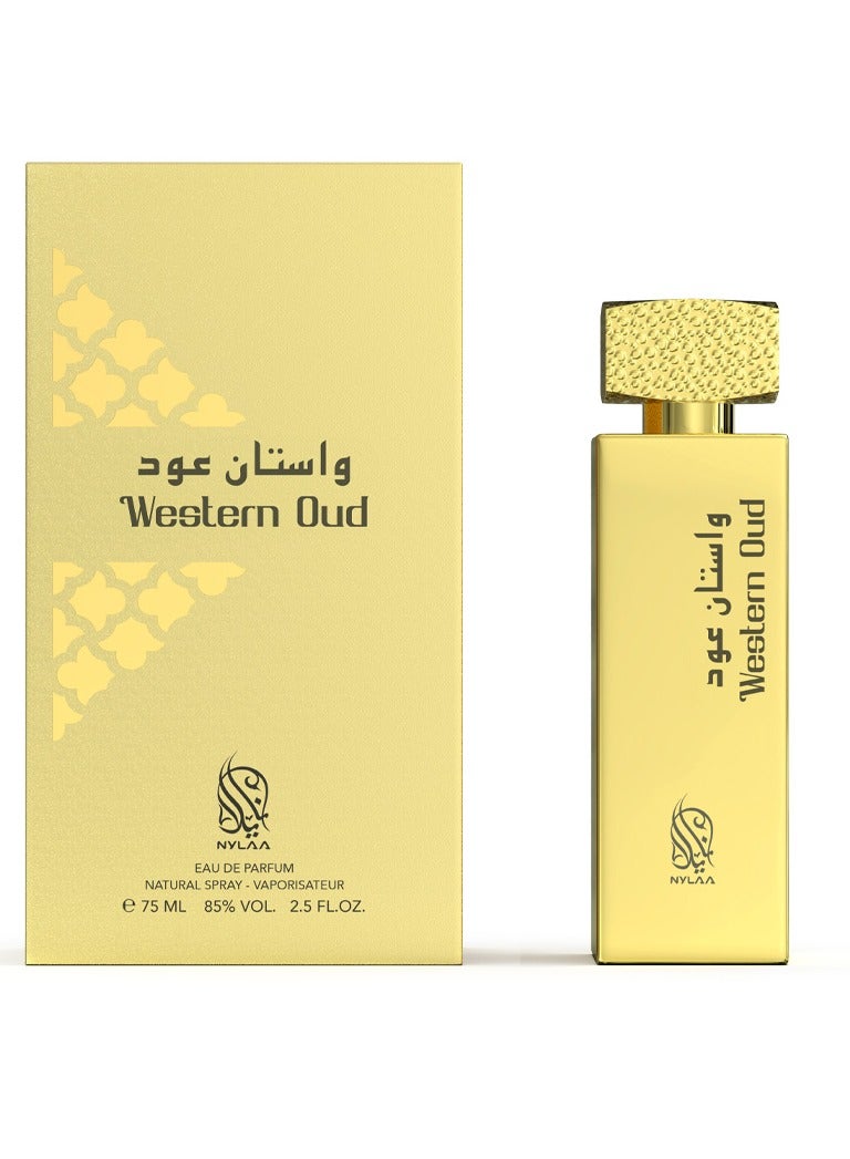 NYLAA Western Oud Eau De Parfum For Unisex - 75 ML - Image 1