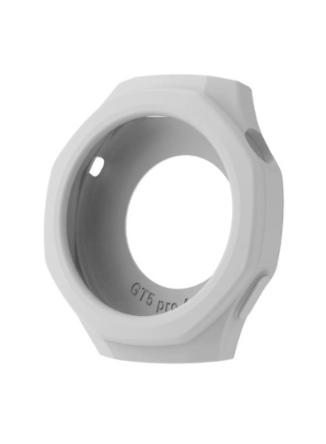 Silicone Protective Case For Huawei Watch GT 5 pro 46mm Smart Watch Cover Shell Replacement Shockproof Gray - Image 1