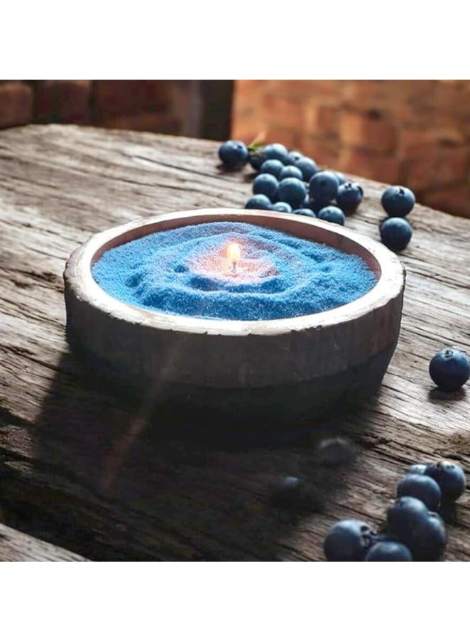 MIRFA Pearled Candle Wax Sand With 20 Eco Wicks - Blue - Image 1