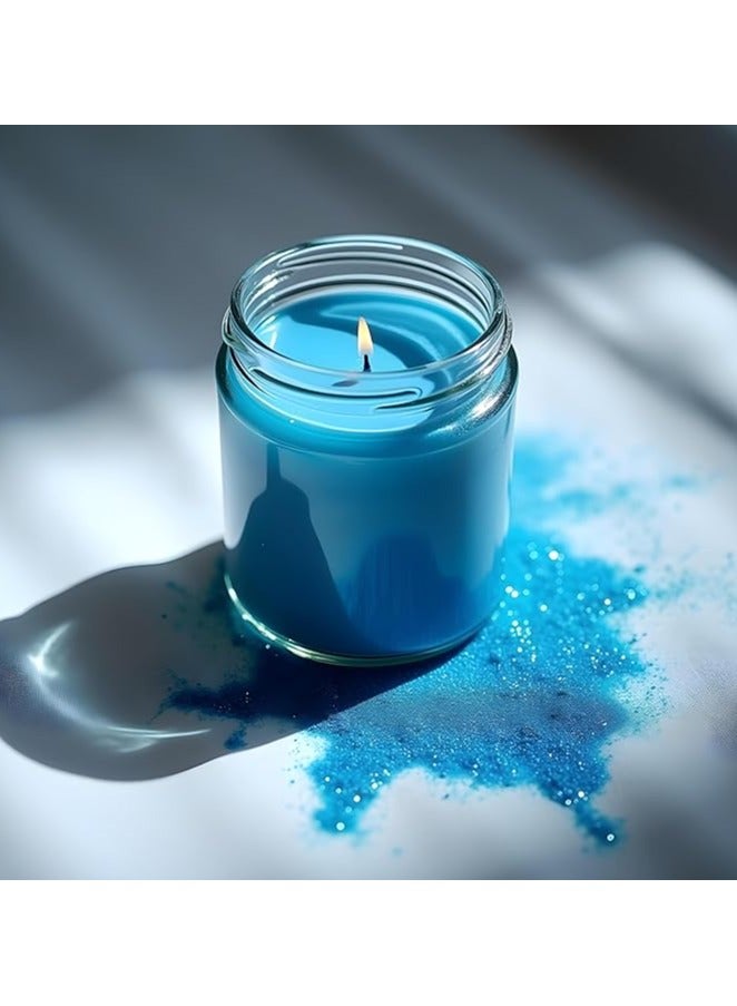 MIRFA Pearled Candle Wax Sand With 20 Eco Wicks - Blue - Image 4