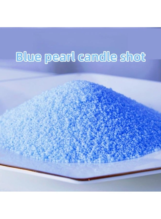 MIRFA Pearled Candle Wax Sand With 20 Eco Wicks - Blue - Image 2