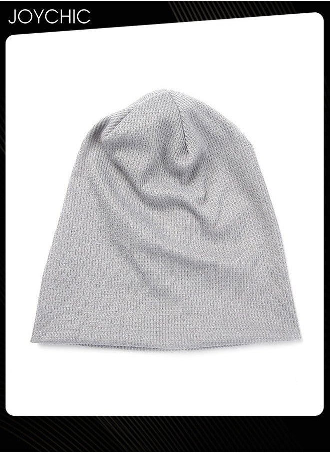 NIBEMINENT Slouch Beanie Hat for Men Women Stretchy Skull Cap Soft Spring Autumn Warm Daily Outdoor Cuffed Hats Unisex Comfortable Grey  - Image 2