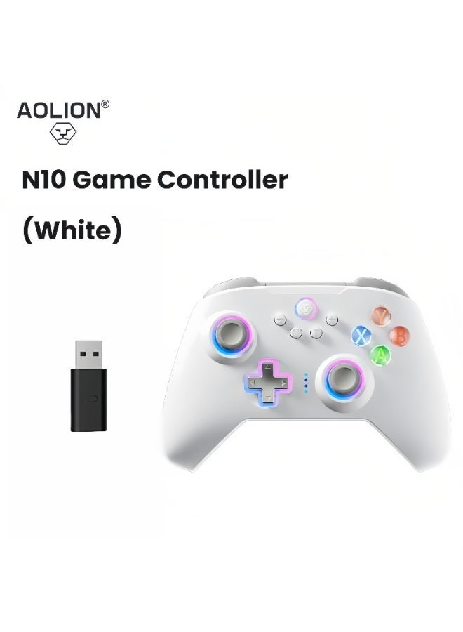 AOLION N10 Wireless Controller, Compatible with Switch2/PC/Android/Steam Deck – Bluetooth Controller, Gaming Controller, Equipped with Hall Effect Joystick and Triggers, Turbo, Vibration, and RGB Lighting Effects - Image 2
