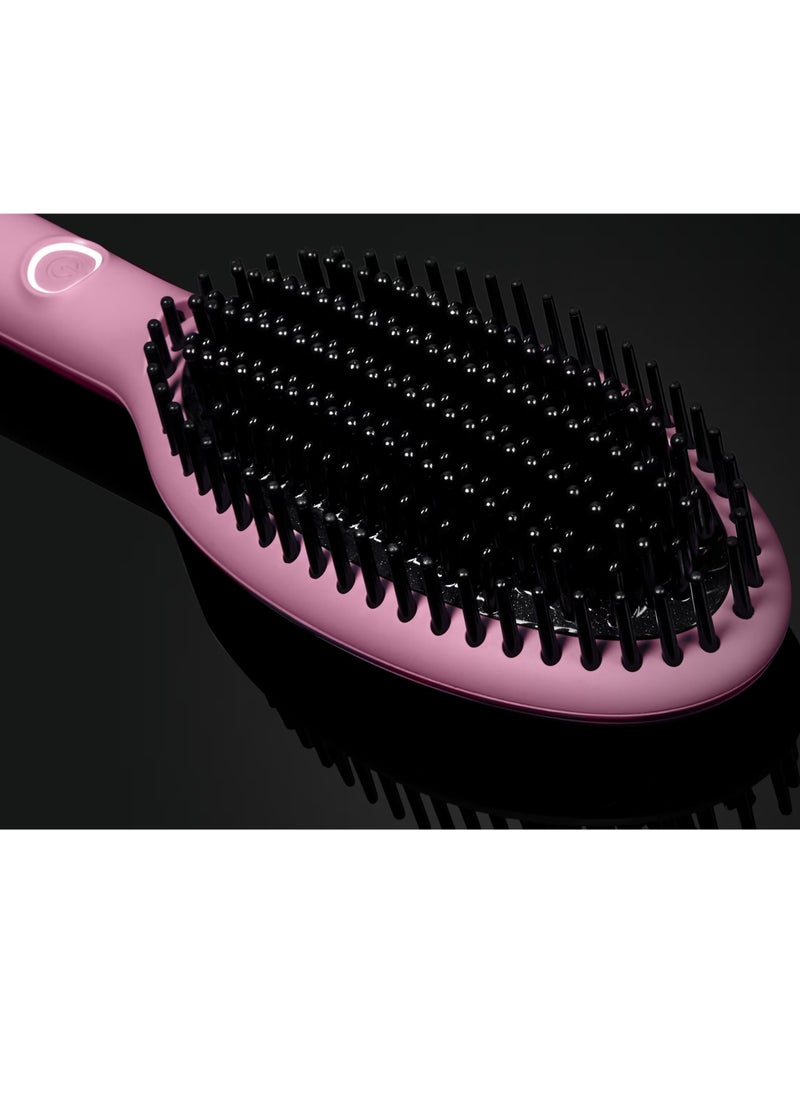 ghd GHD Glide Professional Hot Air Brush – Ceramic Blow Dryer & Styler for Effortless Hair Smoothing, Straightening & Volumizing, Pink  - Image 2