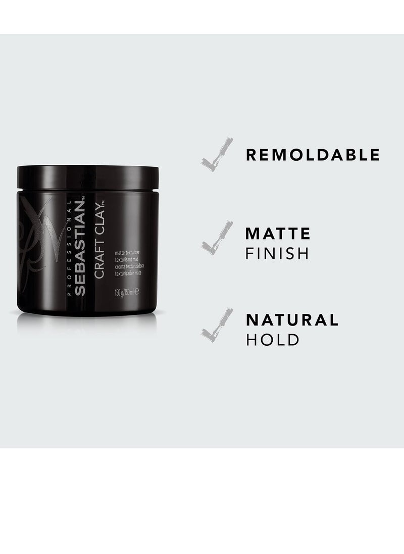 Sebastian - Sebastian Craft Clay, Remoldable Texturizing Hair Clay, 1.7 oz - Image 1