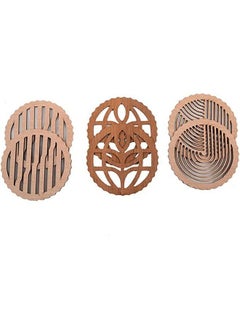 تسوق Momentum وMomentum Wooden Coaster - 6 Pieces , 3 Different Shapes ...