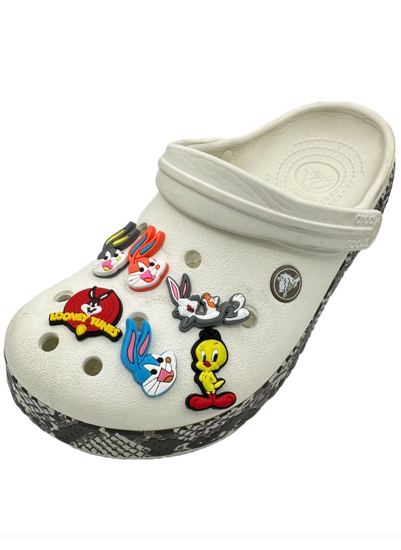 Generic Looney Tunes Jibbitz Shoe Decoration Charms Crocs Shoes Slippers and Mini Charm Bracelet Wristband for Men Women and Kids  - Image 3