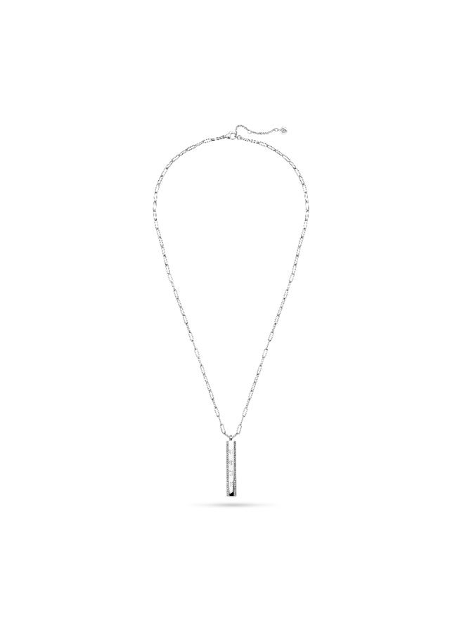 بوليس قلادة فضية من الفولاذ المقاوم للصدأ للنساء