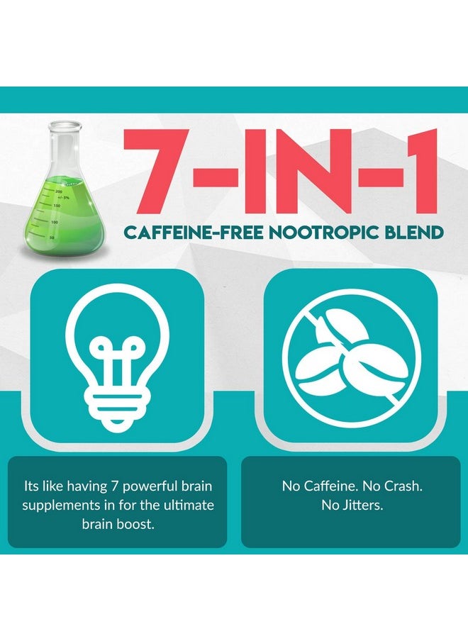 Instant Brands - Instantatt 7 In 1 Caffeine Free Nootropic All Natural Brain Focus Memory Supplement (60 Capsules) - Image 1