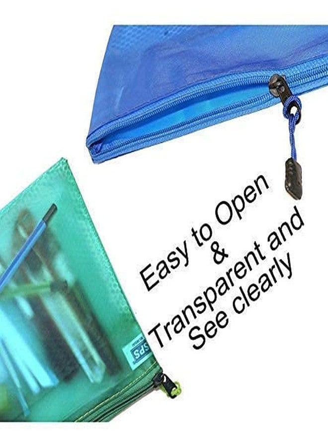 KANAbee Large Size Document Zip Bag/Pouch 12 inch *18 inch Multicolour - (Multicolour, Small Size) (Pack of 5) - Image 3
