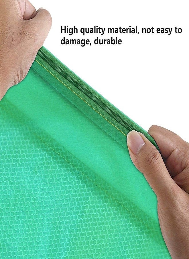 KANAbee Large Size Document Zip Bag/Pouch 12 inch *18 inch Multicolour - (Multicolour, Small Size) (Pack of 5) - Image 5