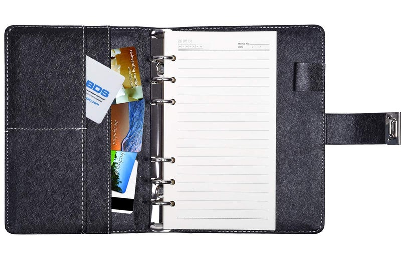 ARRLSDB Password Diary with Lock, PU Leather Combination Lock Diary (Combination Lock Journal) A6 Refillable Leather Journal, Size:18.5X13.5 cm (Blue) - Image 5