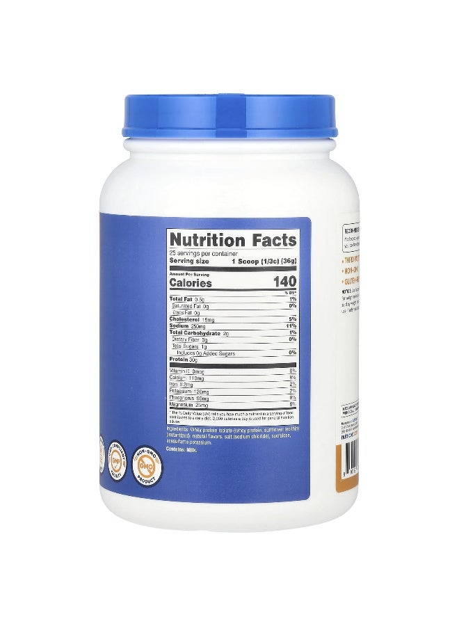 Nutricost, Whey Protein Isolate, Salted Caramel, 2 lb (907 g) (Packaging may vary) - Image 2