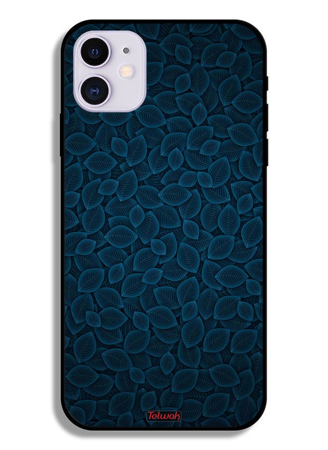 Tolwak Apple iPhone 12 mini Protective Case Digital Art Leaves Pattern  - Image 2