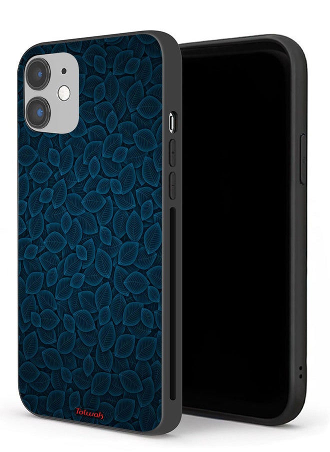 Tolwak Apple iPhone 12 mini Protective Case Digital Art Leaves Pattern  - Image 1