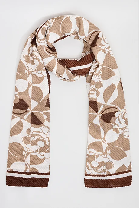 أر أند بي Patterned Scarf, 180X85cm