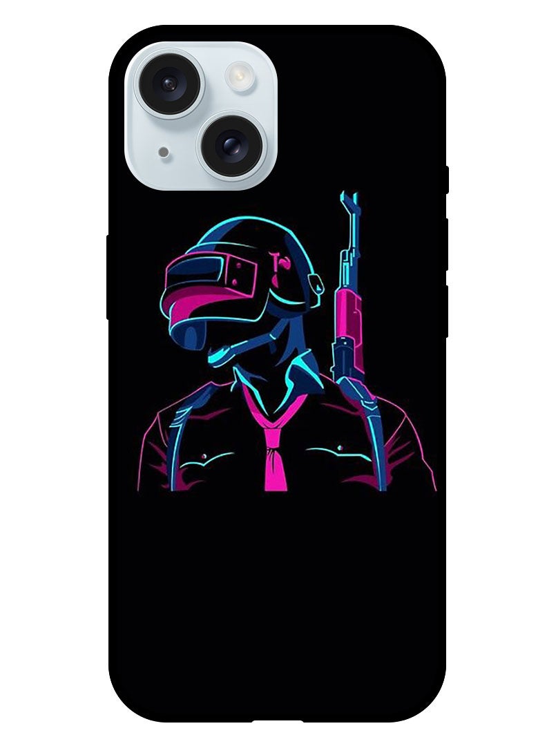 Theodor Protective Case Anti Scratch Shock Proof Bumper Cover For iPhone 15 Plus Pubg - Image 1