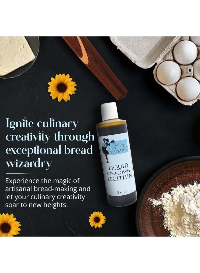 Fast Easy Bread Pure Liquid Sunflower Lecithin (Food Grade): Better Than Lecithin Granules as an Emulsifier Providing a Smoother and Larger Volume Finished Dough - Image 2