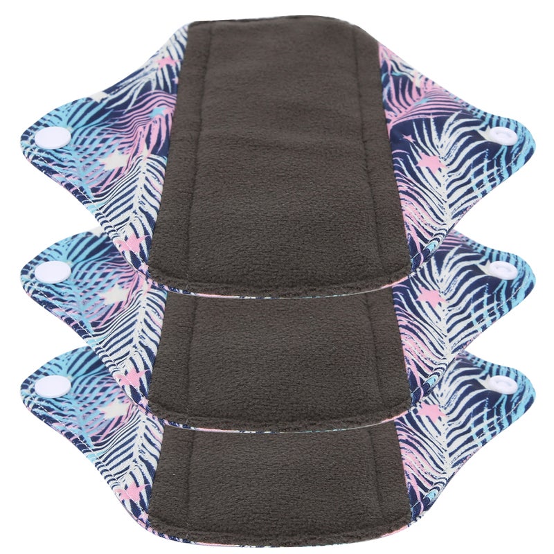 Women Sanitary Pad Washable Menstrual Pads Bamboo Charcoal Leakproof Hygienic NapkinB23 - Image 3