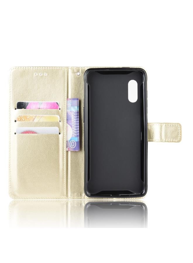 Zaboon Case For Galaxy Xcover Pro Retro Crazy Horse Texture Horizontal Flip Leather Case with Holder & Card Slots & Photo Frame - Image 4