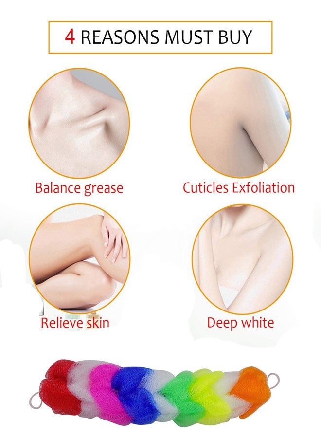 Ekan Bathing Body Cleansing Sponge Loofah Back Scrubber Set of 2 Bath Accessories for Men & Women, 20 Gram pack of 1 - Image 4