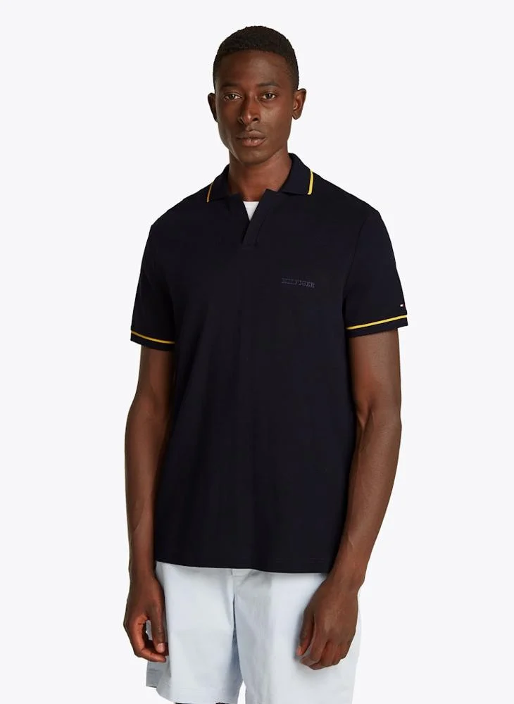 TOMMY HILFIGER Logo Print Polo Shirt