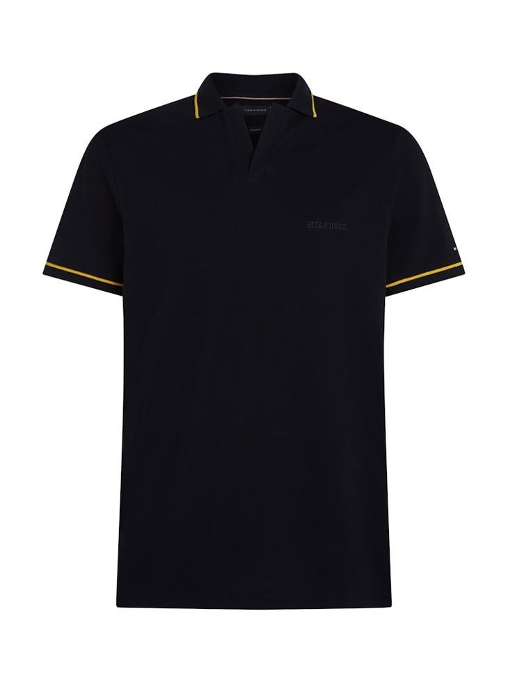 TOMMY HILFIGER Open Collar Tipped Short Sleeve Polo  - Image 5
