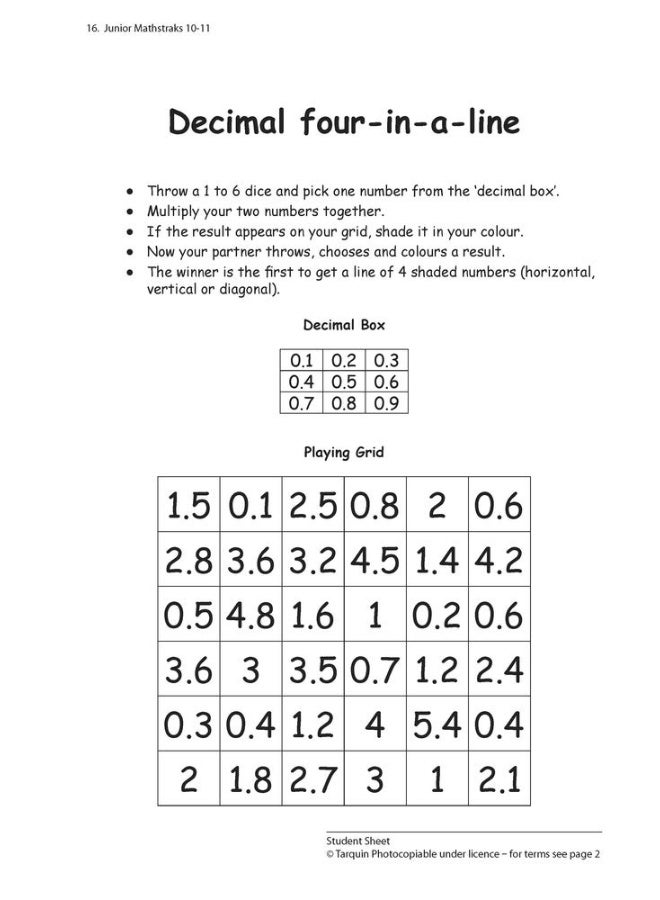 Junior Mathstraks: Fun Number Activities