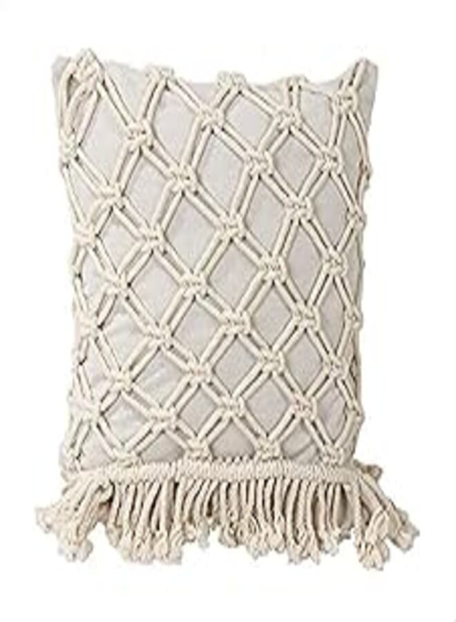 Ariika piper macrame cushion