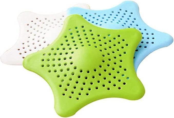 Sunower Silicone Strainer Sink - 3pcs mix color Silicone Sink Drain Filter Bathtub Hair Catcher Stopper Trapper Hole Strainer