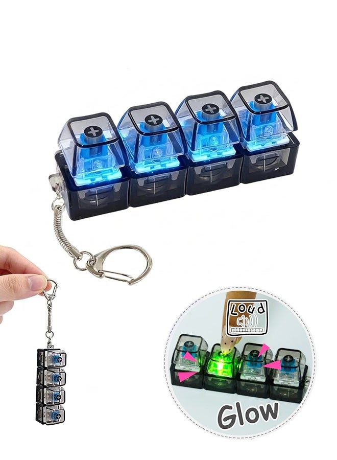 دايفو أداة تقلب مفاتيح لوحة المفاتيح للاستخدام بالكبار مع الأضواء LED، مفاتيح لوحة المفاتيح تقلب، أداة تقلب مفاتيح لتخفيف التوتر، أداة الضغط للمكتبة والعمل والحياة المنزلية - Image 1