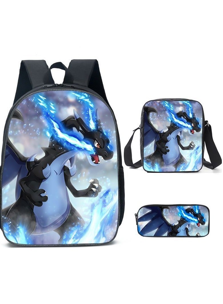 Pokemon Three-piece Student Backpack 40*30*15cm - Image 1
