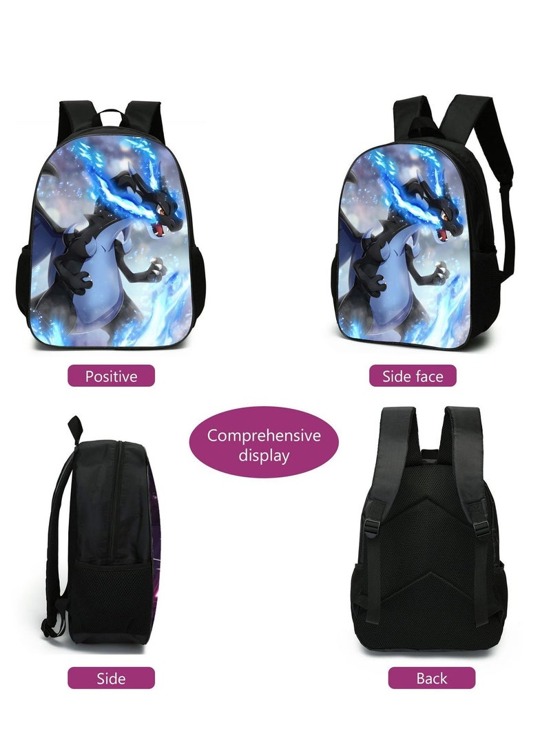 Pokemon Three-piece Student Backpack 40*30*15cm - Image 2