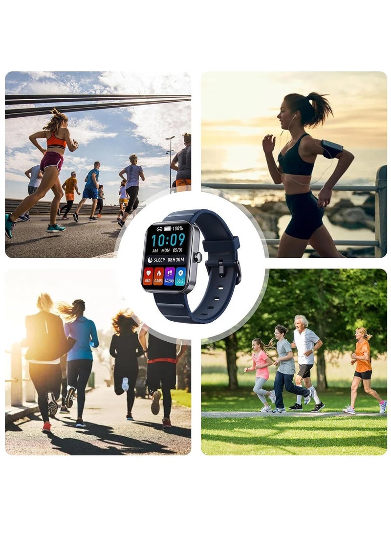 Generic - Blood Sugar Monitor Watch, Wearable Glucose Monitor Bluetooth Fashion Smartwatch, Non-invasive Blood Glucose Testing Sport, Watch for Heart Rate Blood Pressure Tracking - Image 1