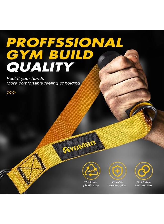 Ayombo Gym Equipment, Cable Attachments for Gym, Home Workout Equipment Machine Grip Attachments, Resistance Bands Handles for Weight Strength Trainer, Gym Heavy Duty Exercise Handle for Men - Image 3
