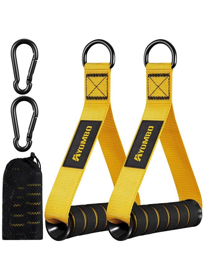 Ayombo Gym Equipment, Cable Attachments for Gym, Home Workout Equipment Machine Grip Attachments, Resistance Bands Handles for Weight Strength Trainer, Gym Heavy Duty Exercise Handle for Men - Image 1