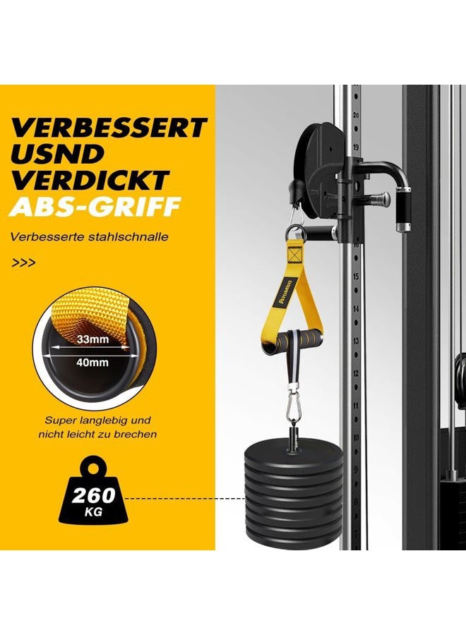 Ayombo Gym Equipment, Cable Attachments for Gym, Home Workout Equipment Machine Grip Attachments, Resistance Bands Handles for Weight Strength Trainer, Gym Heavy Duty Exercise Handle for Men - Image 4