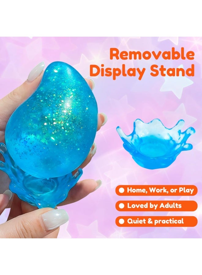Joyzeno Dream Squishy Drop Stress Ball,Water Drop Fidget Stress Ball, Malt Sugar Balls Sensory for Relief Anxiety,Suitable As Birthday Gifts,Rewards (Orange) - Image 3