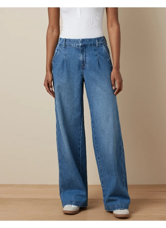 American Eagle High Waist Baggy Jeans