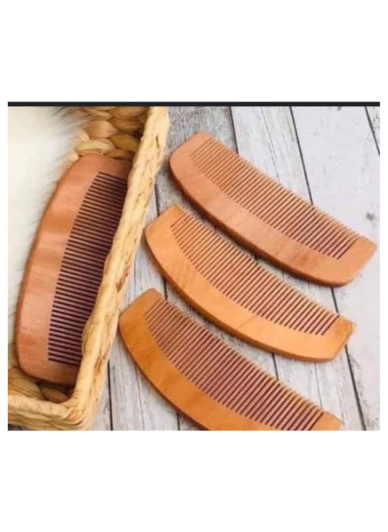 Generic Wooden hair detangling comb, random shape, one piece  - Image 2