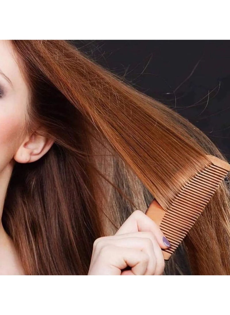 Generic Wooden hair detangling comb, random shape, one piece  - Image 4