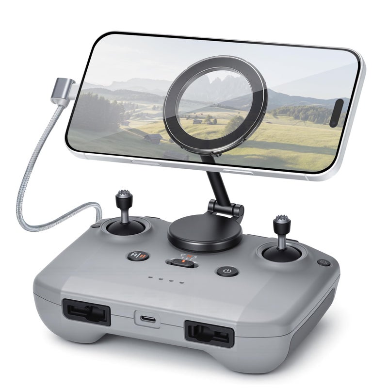 STARTRC Adjustable Magnetic Phone Stand for DJI RC-N1/N2/N3 Remote Control,for DJI Neo 2/ Mini 4K/ Mini 5 Pro/ 4 Pro/ 3/ Air 3S/Avata 2 Drone Accessories - Image 1