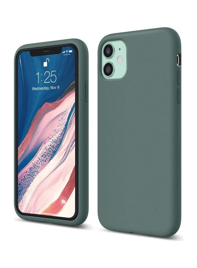 ICS Silicon Gel Bumper Case with Microfiber Lining For Apple iPhone 11 Green - Image 1