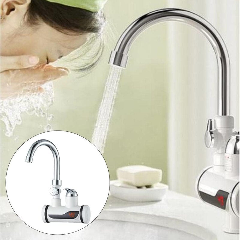 klarako Tankless Electric Water Heater with Temperature Display, Shower Heater Water Heating Tap for Home and Bathroom Facilities  Lateral Adapter - Image 5